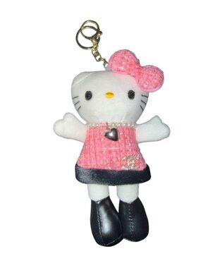 Hello Kitty Pink Bow Keychain with Black Boots